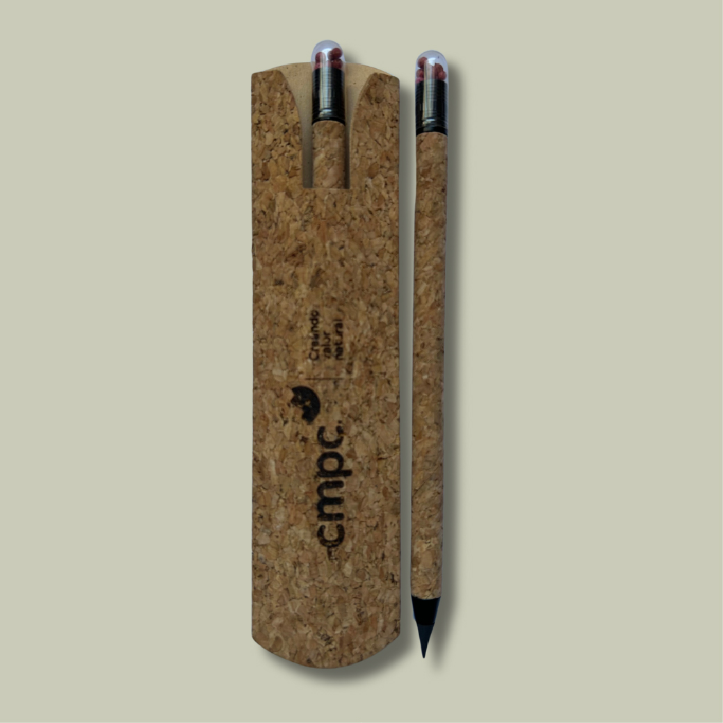 Lápiz plantable – cuerpo de corcho