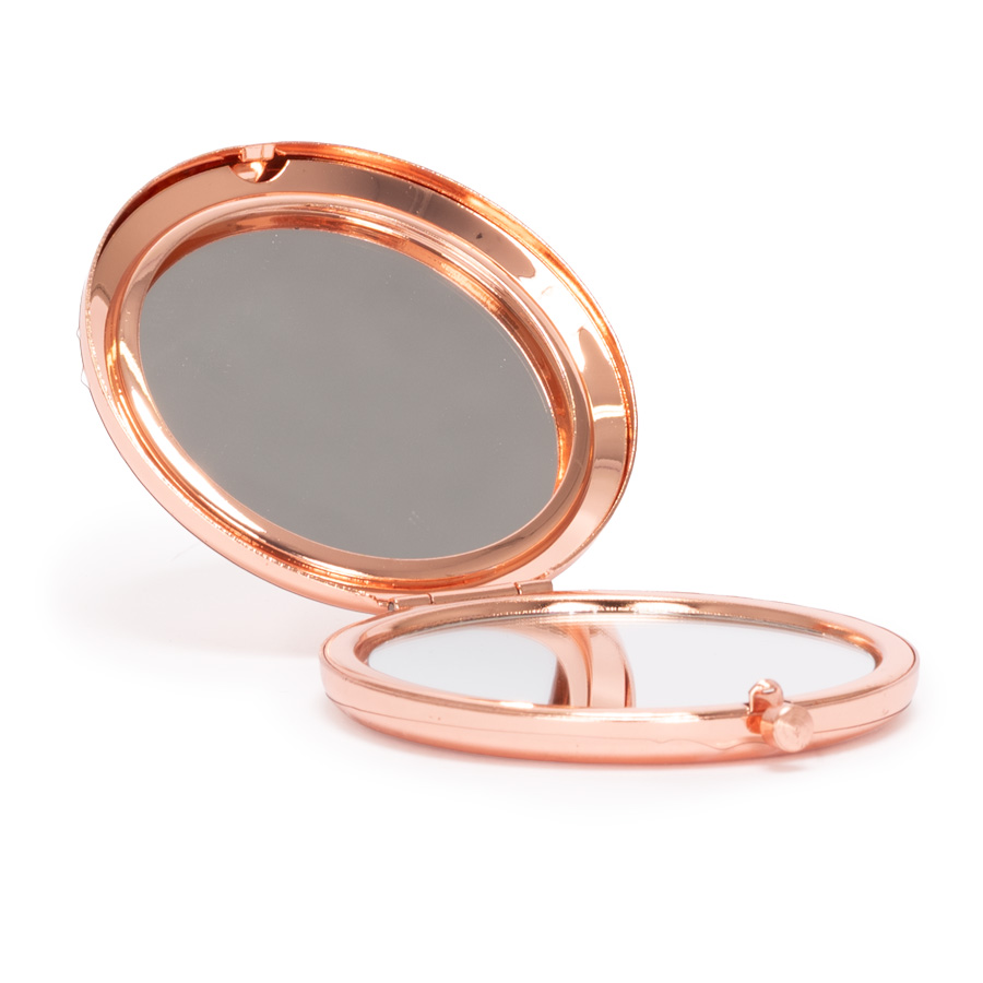 Espejo metálico doble con aumento 