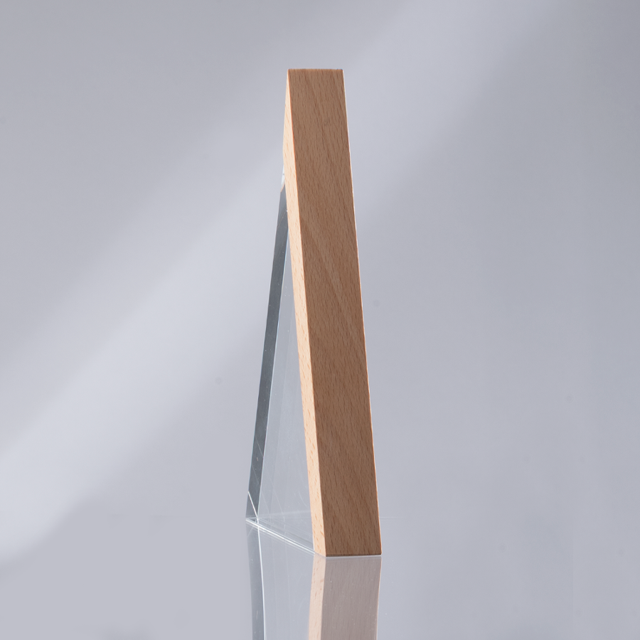 Trofeo Galvano de Madera y Cristal 