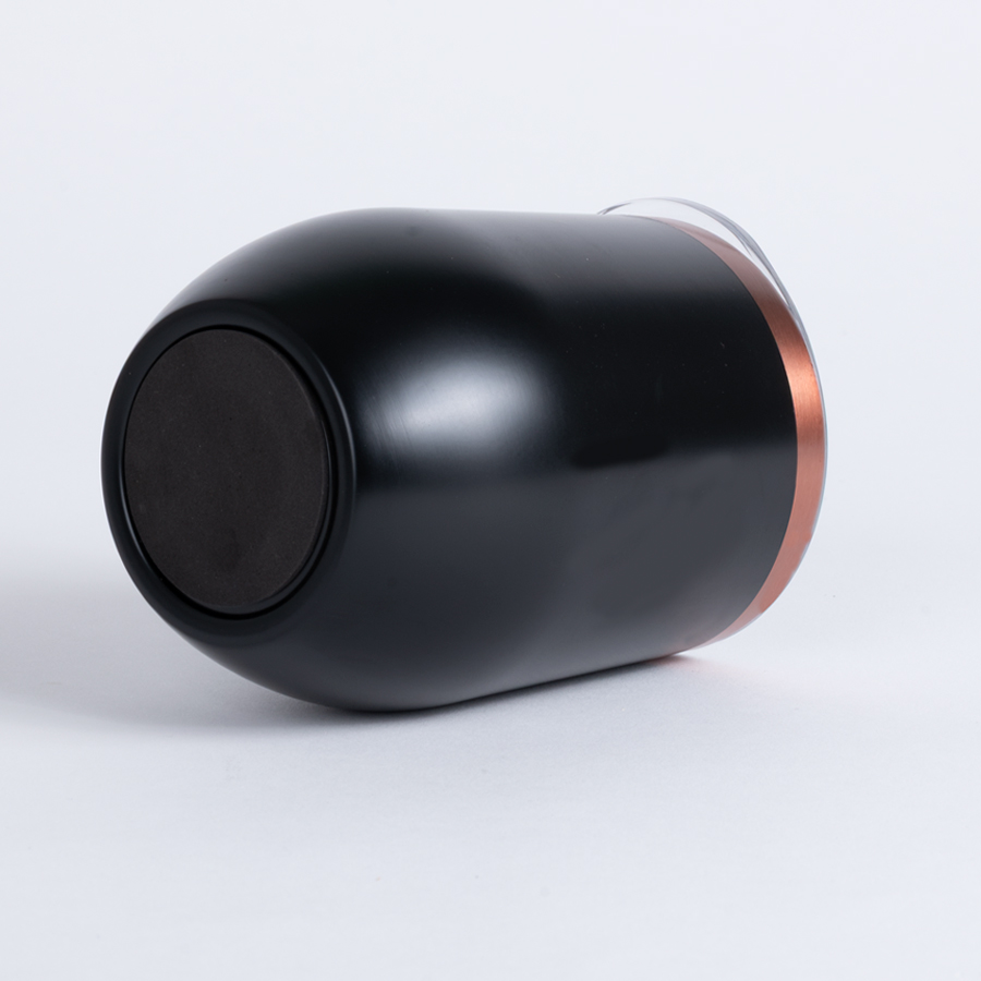 Vaso térmico negro/encobrizado 