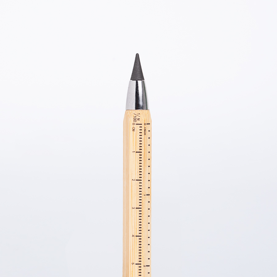 Lápiz de Bamboo con punta Tungsteno, Puntero Touch-Screen y regla de medir