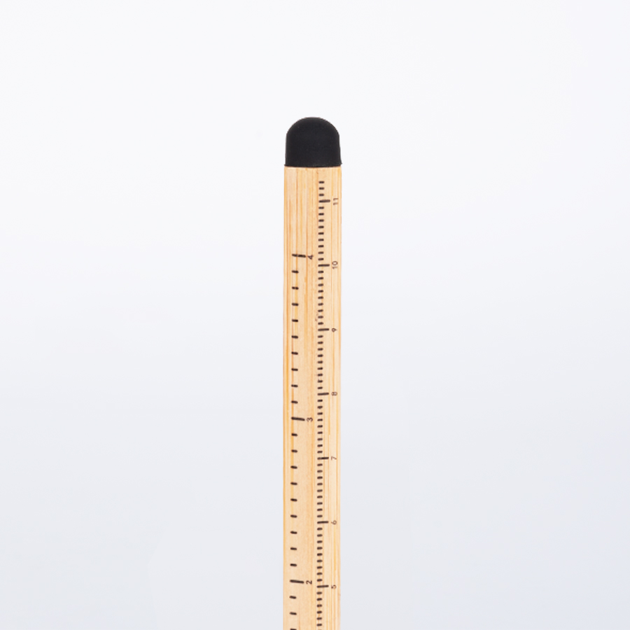 Lápiz de Bamboo con punta Tungsteno, Puntero Touch-Screen y regla de medir