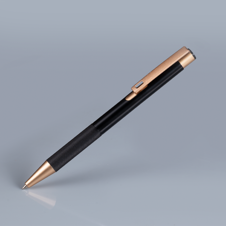 Bolígrafo de aluminio negro 